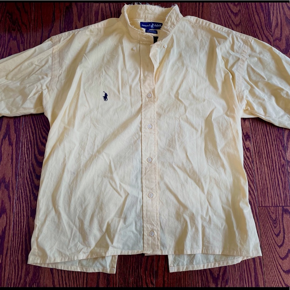 Ralph Lauren yellow button down with 2 bows!